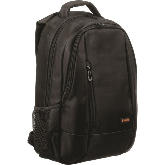 Рюкзак EXEGATE OFFICE PRO B1597 BLACK, water resistant, черный, водоотталкивающий полиэстер, 15,6